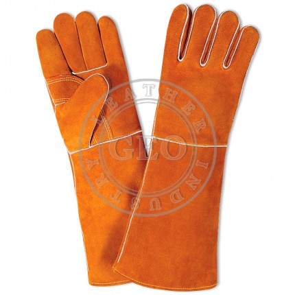 18" Long Wholesale / Construction Safety 2017 / Welding Leather Work Gloves